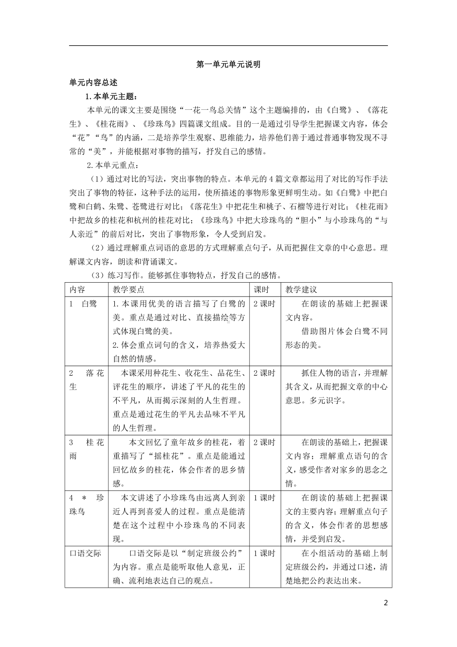 （word表格版）部编2022年人教版小学五年级上册语文全册教学设计.docx_第3页