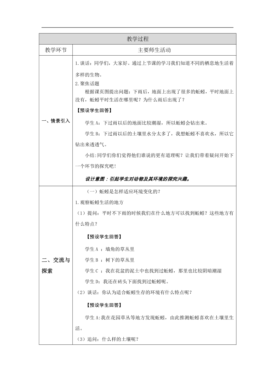 2022人教鄂教版六年级下册科学1.2《动物对环境的适应》教案、教学设计.docx_第2页