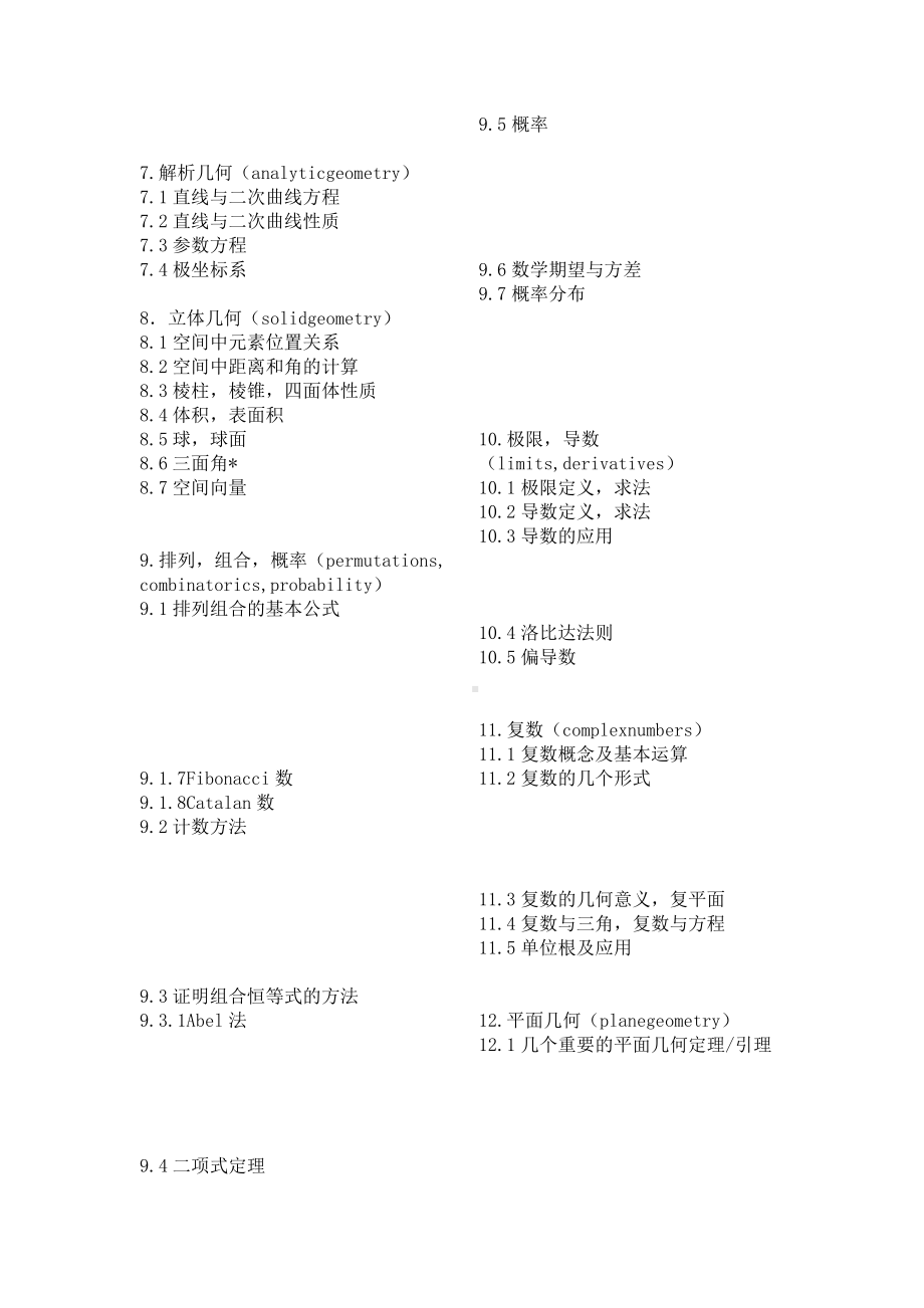 高中数学竞赛知识点目录.docx_第3页