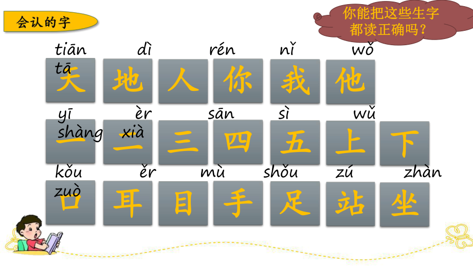 部编版小学语文一年级上册《专项2：第一、四单元生字》专项复习课件.ppt_第3页