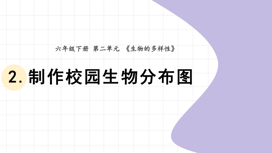 2022新教科版六年级下册科学2.2《制作校园生物分布图》 ppt课件.pptx_第1页