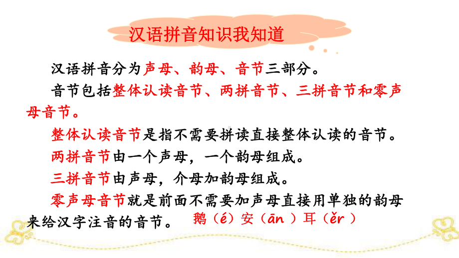 部编版小学语文一年级上册《专项1：汉语拼音》专项复习课件.ppt_第3页