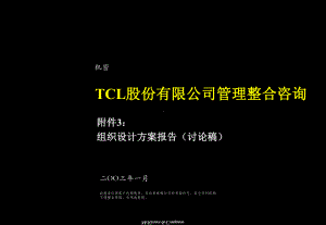 麦肯锡咨询-麦肯锡：TCL股份组织结构设计方案PPT.ppt