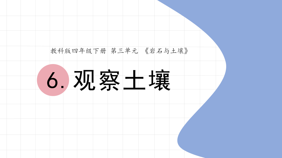 2022新教科版四年级下册科学3-6《观察土壤》ppt课件（含视频）.zip