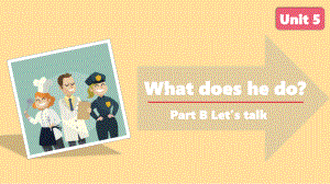 人教PEP版英语六年级上册-Unit 5 What does he do？B Let’s talk 课件.pptx