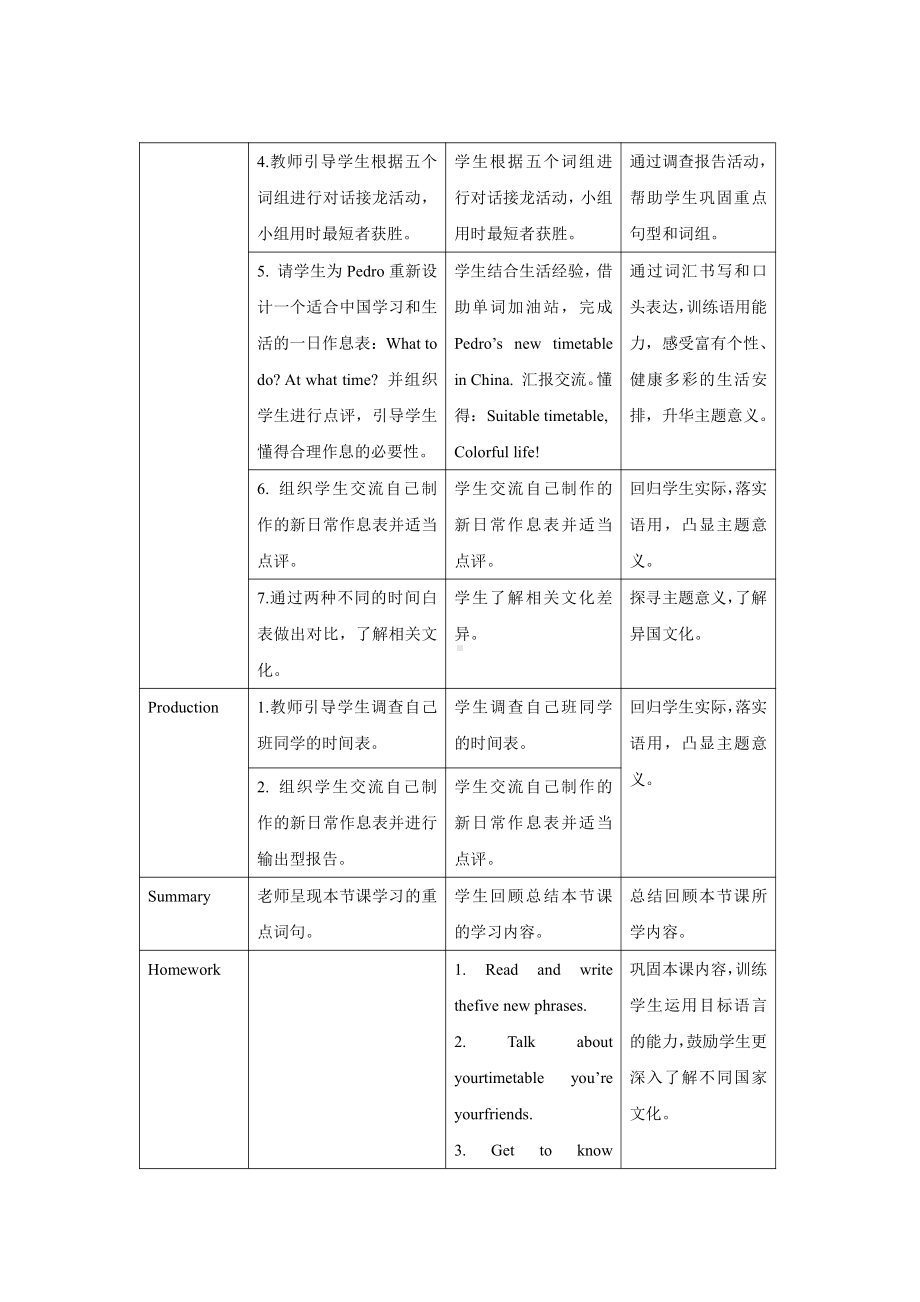 人教版（PEP）英语五年级下册-Unit 1My day A Let’s learn 教案.docx_第3页