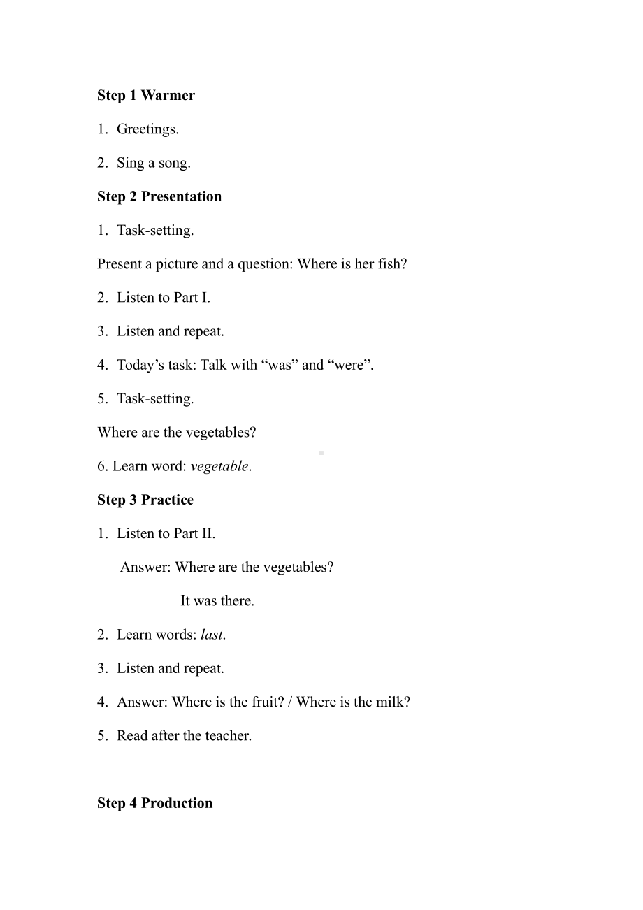 Module 10-Unit 2 It was there.-教案、教学设计-省级优课-(配套课件编号：93a28)-外研版（一起）三年级下册.doc_第2页