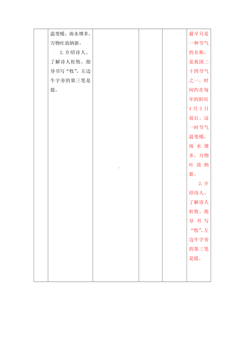 部编本三年级语文下册《古诗三首：清明》优秀教案.docx_第2页