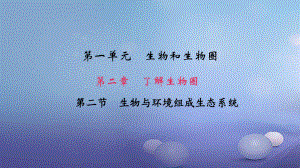 （人教版）2017年七上生物：1.2.2《生物与环境组成生态系统》名师导学ppt课件.ppt