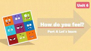 人教PEP版英语六年级上册-Unit 6 How do you feel？A Let’s learn 课件.pptx