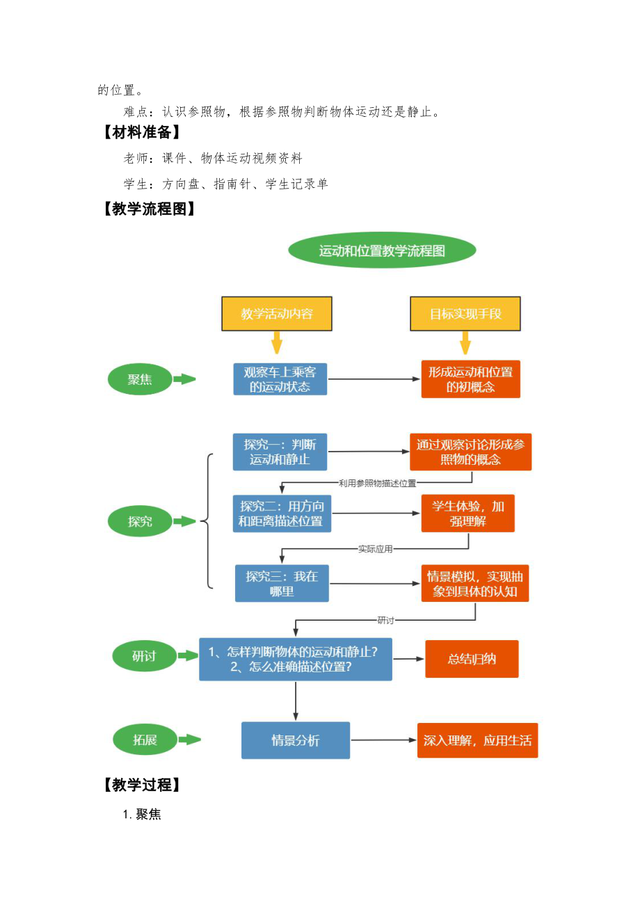 2021-2022新教科版三年级科学下册1-1《运动和位置》教案.docx_第2页