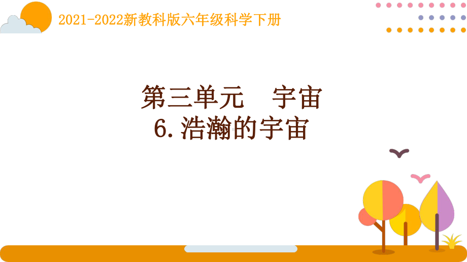 2022新教科版科学六年级下册第三单元6《浩瀚的宇宙》课件.pptx_第1页