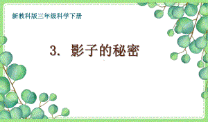 2021-2022新教科版三年级科学下册3-3《影子的秘密》课件.pptx