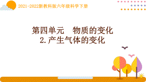 2022新教科版科学六年级下册第四单元2《产生气体的变化》课件.pptx