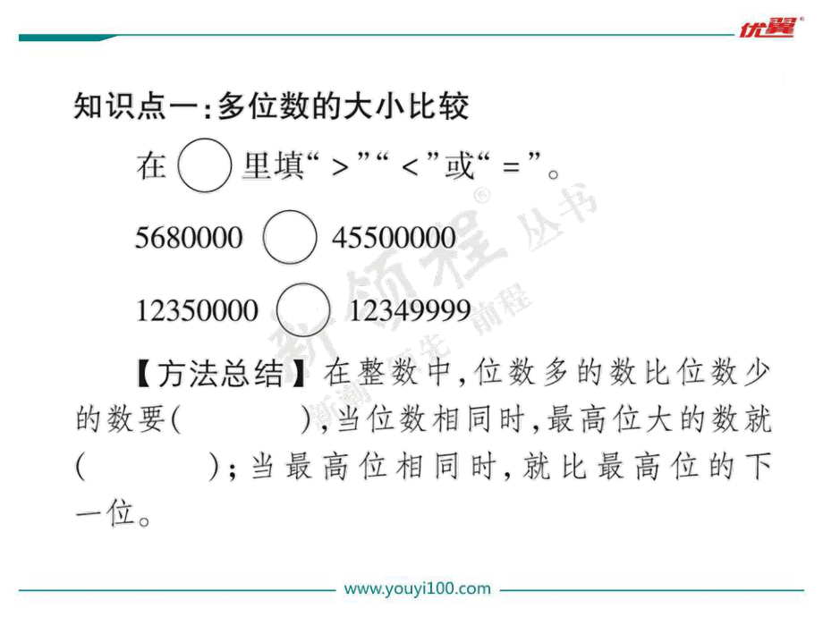 苏教版四下数学第7课时多位数的大小比较和改写.ppt_第2页