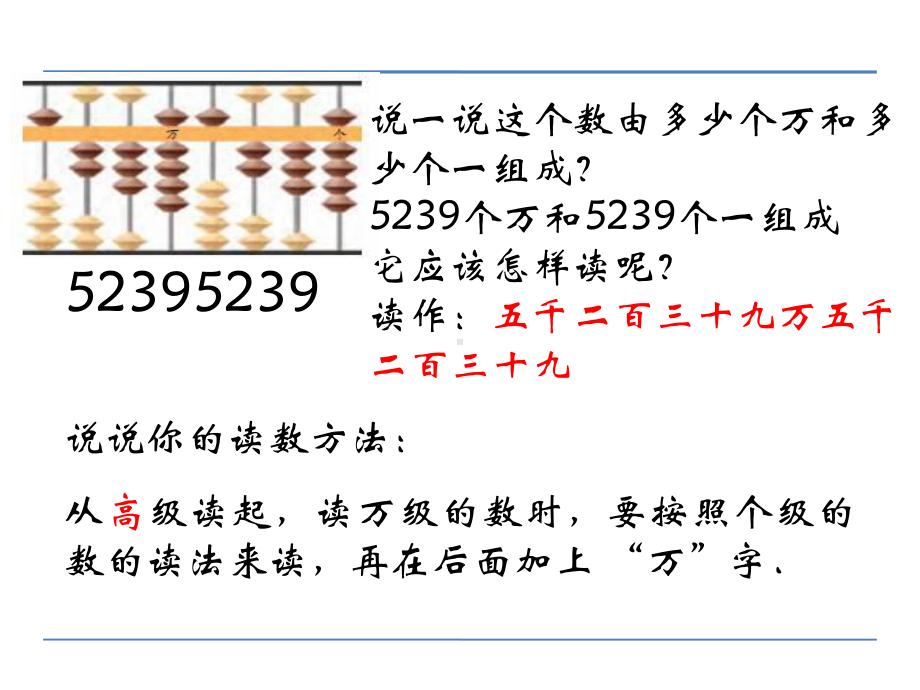 苏教版四下数学第二单元第2课时 认识含有万级和个级的数.ppt_第3页