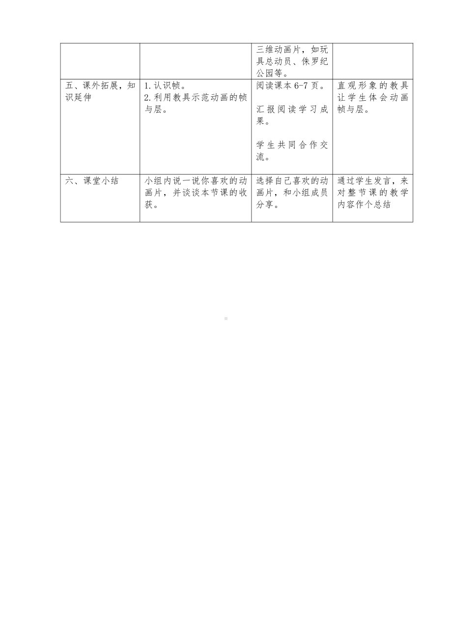 冀教版五年级全册信息技术 1.奇妙的动画 教案.doc_第3页