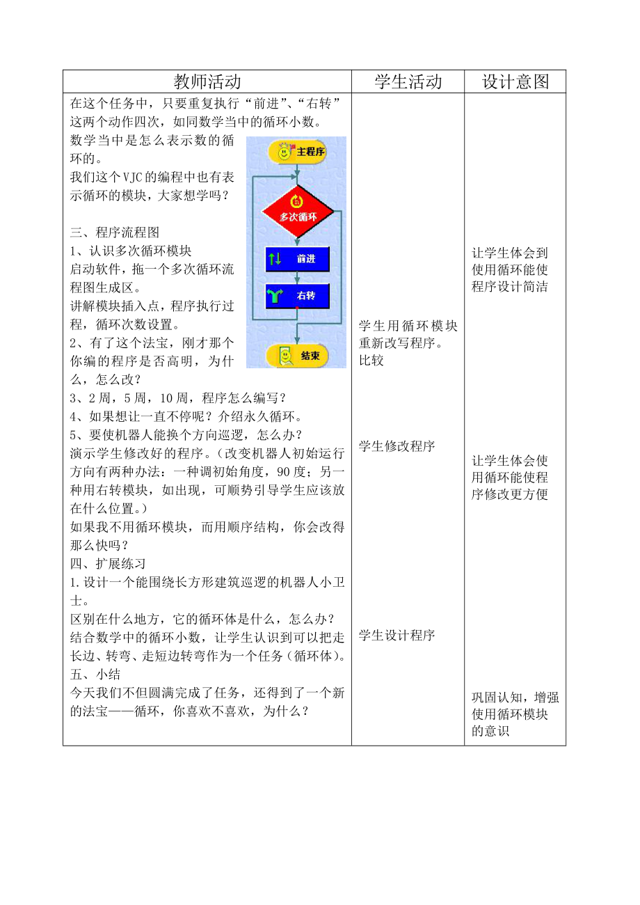 第10课《机器人卫士》教案 浙摄影版六年级下册信息技术.doc_第2页