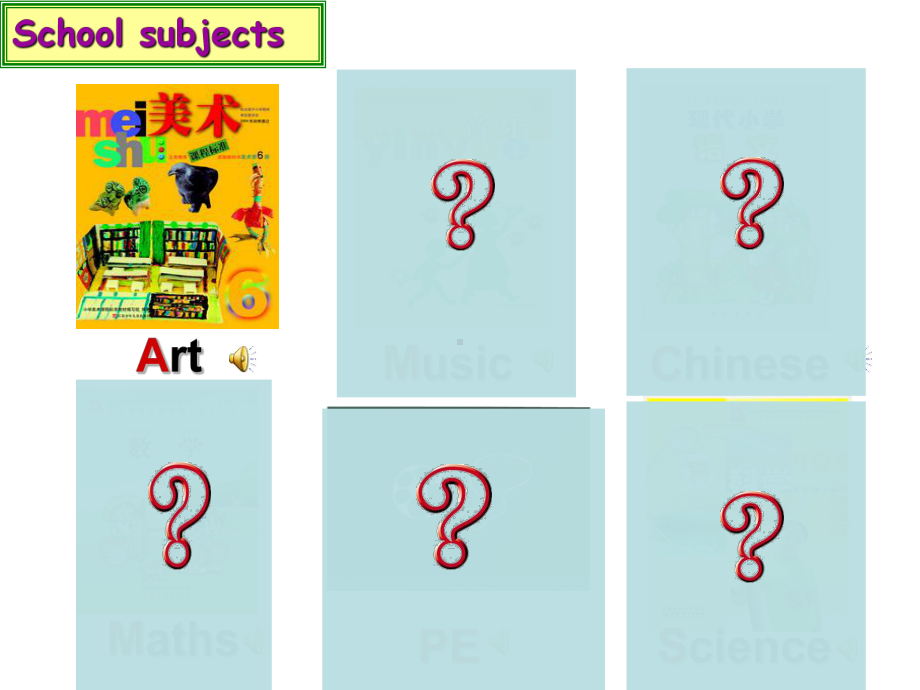 译林版四下英语Unit Our school subject.ppt_第3页