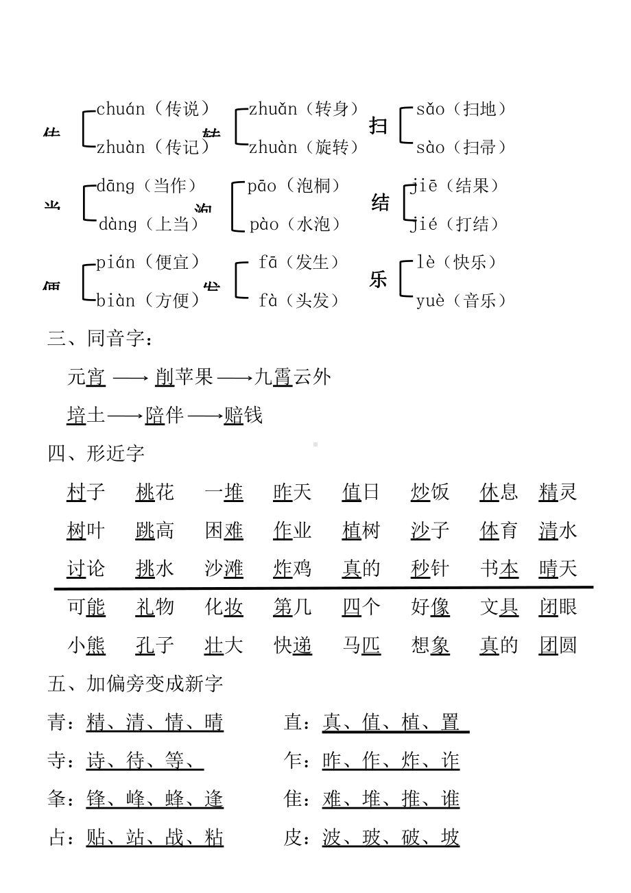 2021-2022部编版小学语文二年级下册期中复习资料.doc_第2页