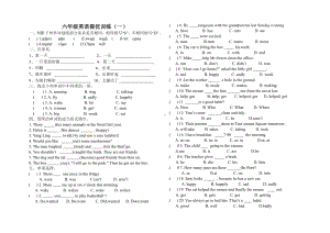 牛津译林六年级英语6B期中考试卷.doc