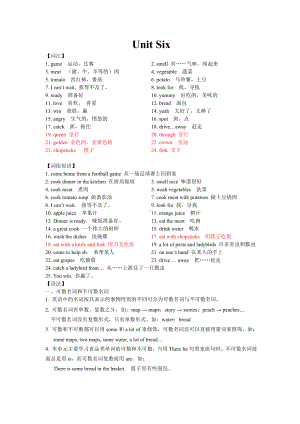 译林版英语5B Unit 6.doc