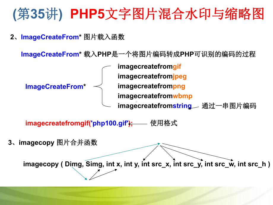 第35讲 PHP5文字图片混合水印与缩略图.ppt_第3页