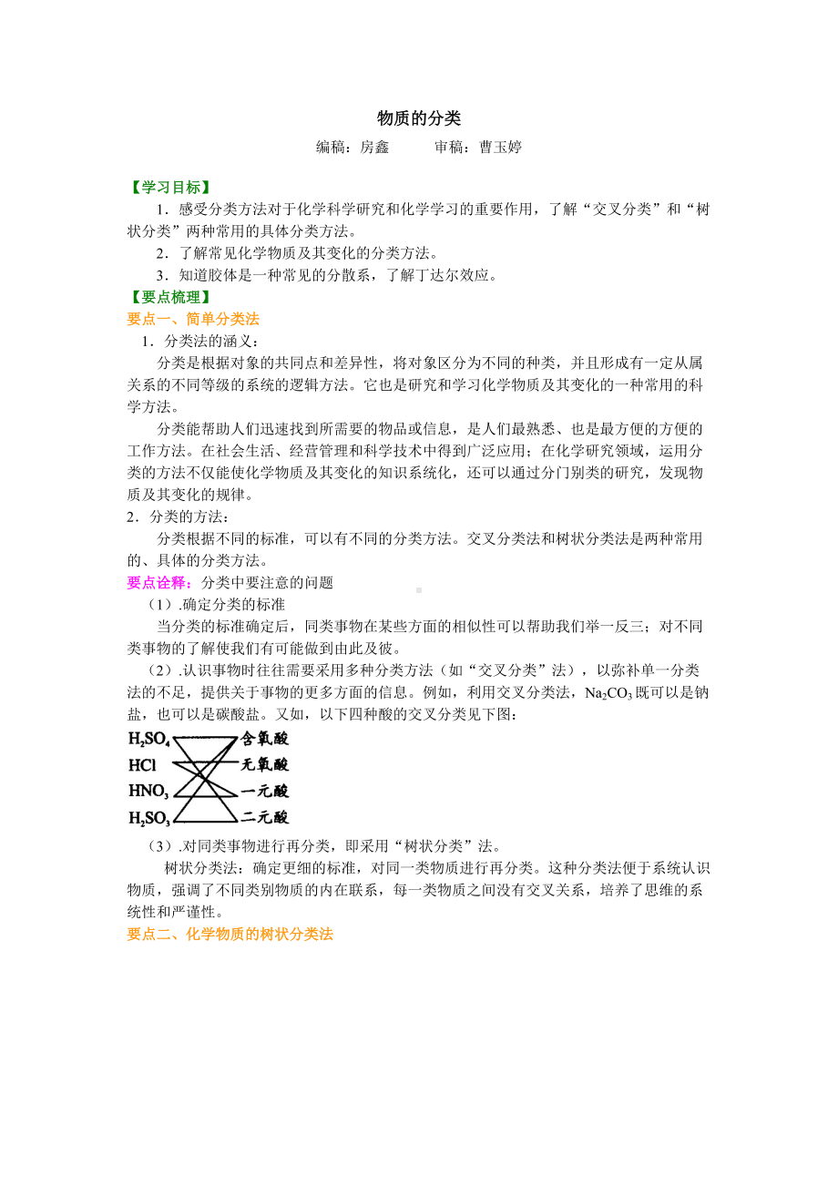 物质的分类（提高）.doc_第1页