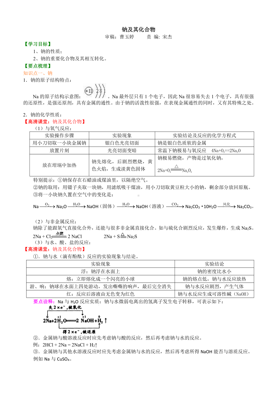 钠及其化合物-提高.doc_第1页