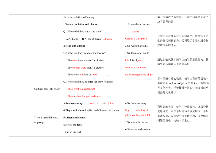 Module 9-Unit 1 We laughed a lot.-教案、教学设计--外研版（一起）五年级下册--(配套课件编号：90136).docx_第3页