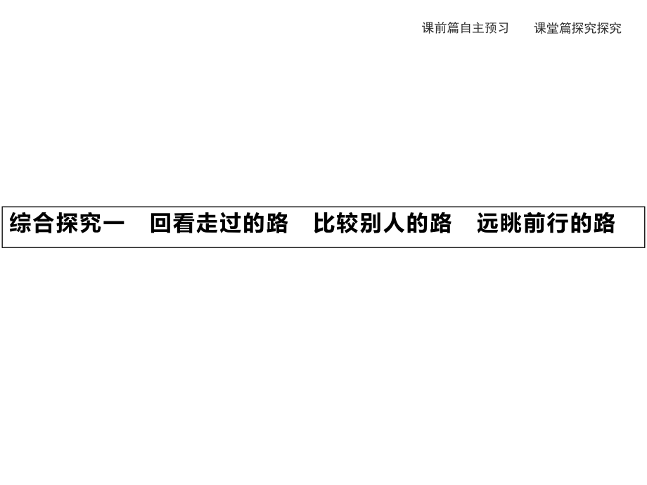 统编版高中政治必修一综合探究一 回看走过的路 比较别人的路 远眺前行的路 ppt课件-.rar