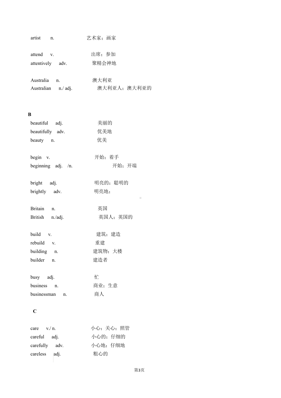 2022年上海市中考考纲单词词形转换梳理 (1).docx_第3页