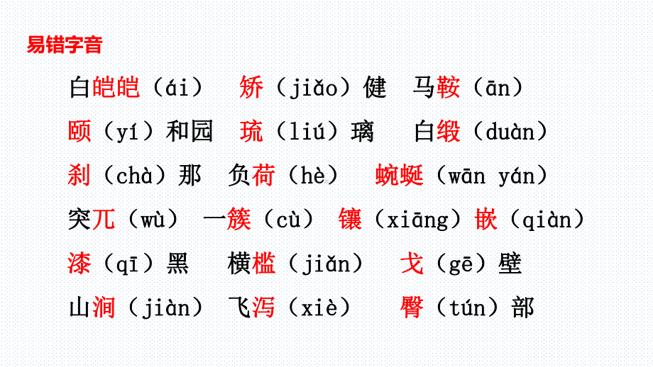 部编版四年级语文下册第五单元知识点梳理（课件）.pptx_第3页