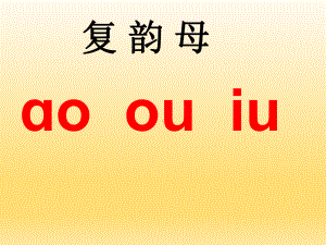 一年级上册语文课件-汉语拼音 10.ao ou iu 人教（部编版） (共37页).ppt