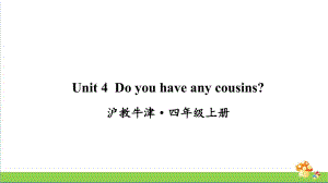 沪教牛津版四年级上英语Unit 4 Do you have any cousins课件.ppt