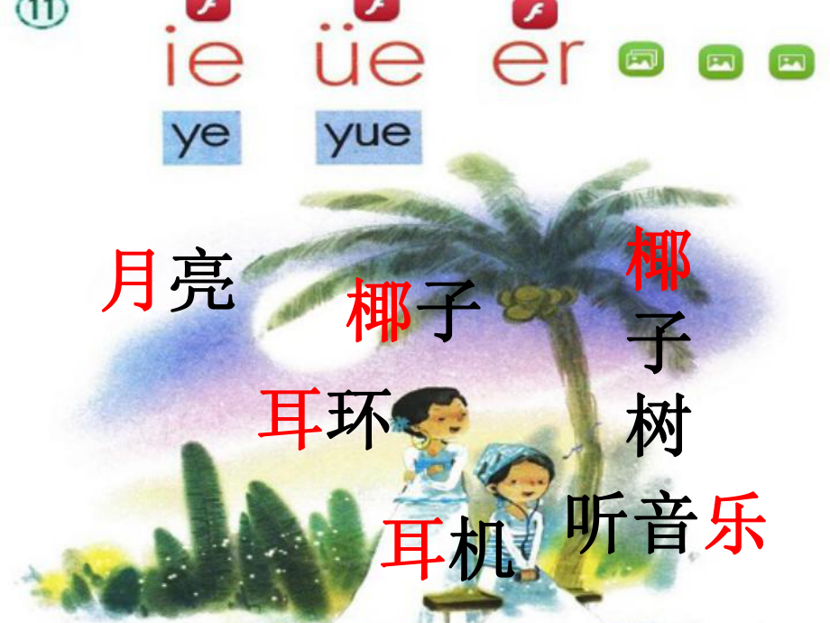 一年级上册语文课件 -汉语拼音11《ie üe er》 人教部编版(共29页).ppt_第3页