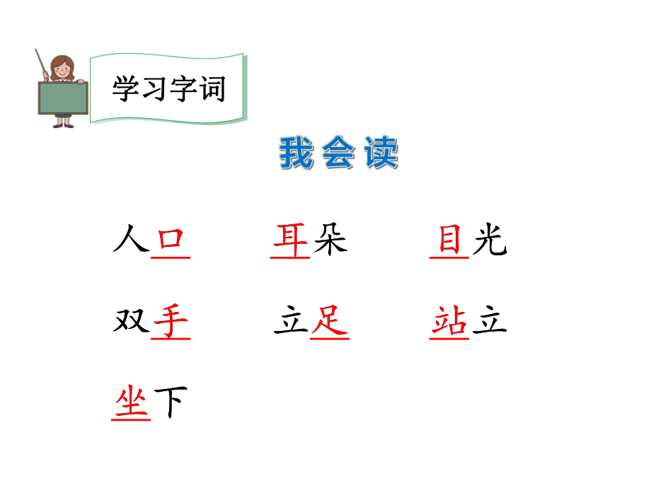 人教部编版一年级语文上册3.口耳目公开课课件.pptx_第2页