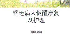 昏迷患者促醒康复及护理-ppt课件.ppt