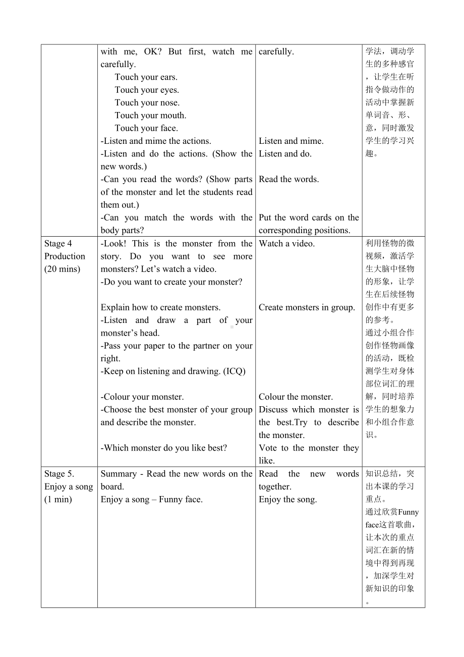 Unit 6 Body-Lesson 1-教案、教学设计-市级公开课-外研版剑桥版三年级下册-(配套课件编号：30846).doc_第2页