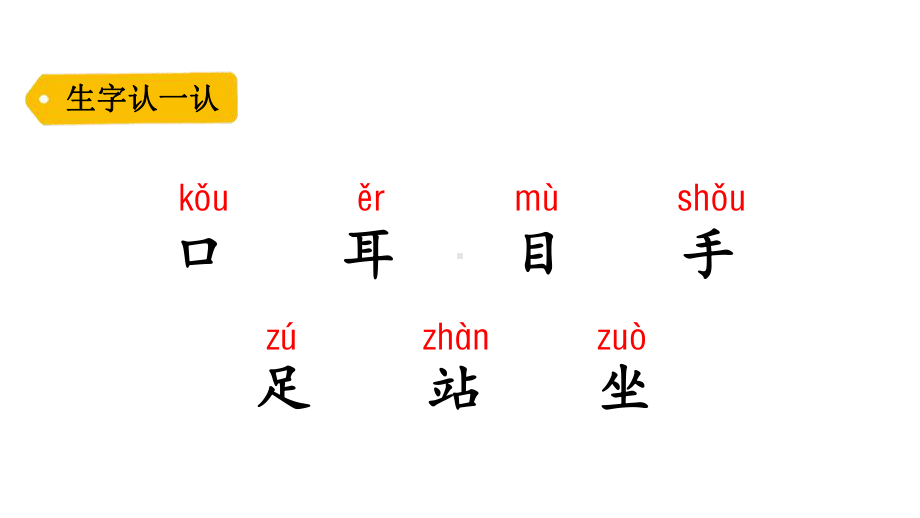 部编版一年级上册语文课件 识字（一）3 口耳目.pptx_第2页