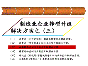 制造业企业转型升级解决方案课件.ppt