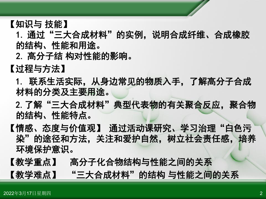 化学选修5第五章第二节-合成纤维素合成橡胶.课件.ppt_第2页