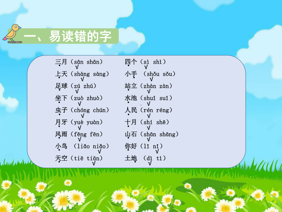 部编版语文一年级上册第一单元知识清单课件（10页).pptx_第2页