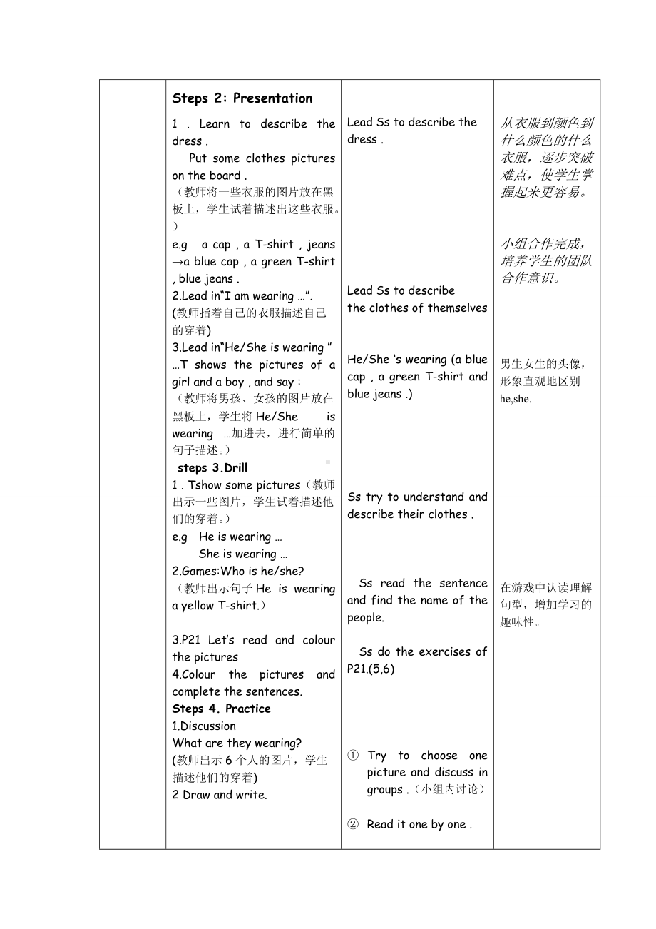 Unit 3 Clothes-Lesson 3-教案、教学设计-外研版剑桥版三年级下册-(配套课件编号：f1b0f).doc_第3页