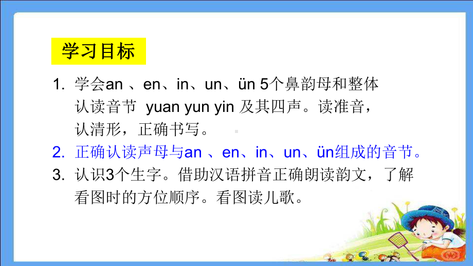 部编版一年级上册语文 an en in un ün获奖课件.ppt_第3页