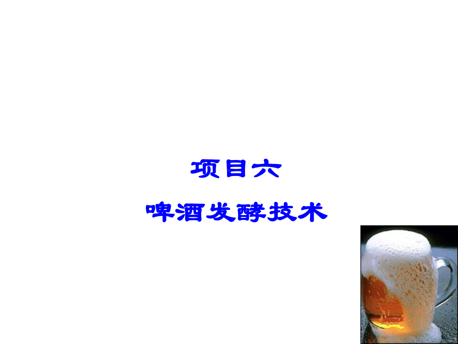 发酵与酿造技术6、啤酒发酵技术课件.ppt_第1页