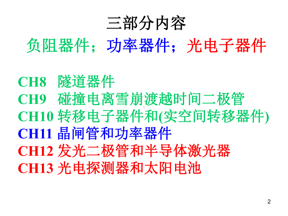 半导体器件物理-负阻器件、功率器件、光电器件课件.ppt_第2页