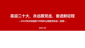 学习2022年建团一百周年主题班会PPT.ppt