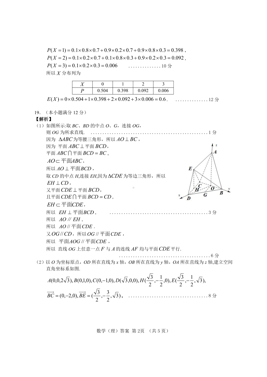 2022年3月河南五市高三联考理数答案.pdf_第2页