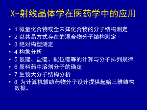 射线衍射在药学中应用课件.pptx